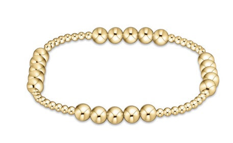 Enewton Classic Blissful Pattern 2.5mm Bead Bracelet 5mm Gold