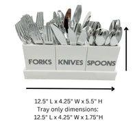 Cutlery Caddy in White Acrylic
