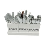 Cutlery Caddy in White Acrylic