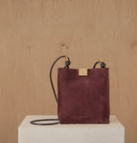 Daniella Lehavi Capri Crossbody in Bordeaux Suede