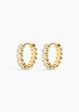 Electric Picks Champagne Hoop Earrings