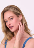 Electric Picks Champagne Hoop Earrings