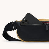 Hammitt Charles Medium in Noir Smooth Raffia