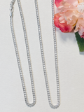 Iishii Designs Waterproof Cuban 4mm Chain Necklace