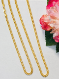 Iishii Designs Waterproof Cuban 4mm Chain Necklace