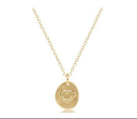 Enewton 16" Necklace Gold - Inspire Love Small Gold Charm