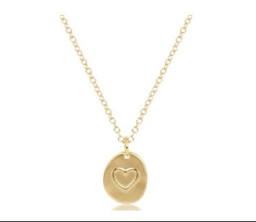 Enewton 16" Necklace Gold - Inspire Love Small Gold Charm