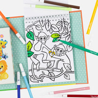 Tiger Tribe Colouring Set -Zoo