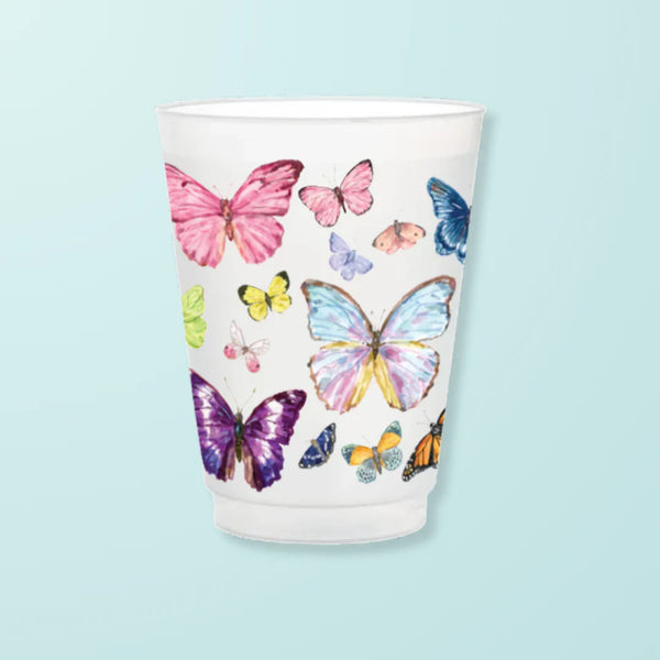 Taylor Paladino Set of 6 Reusable Butterflies Cups