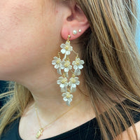 Theia Delilah Floral Chandelier Earring