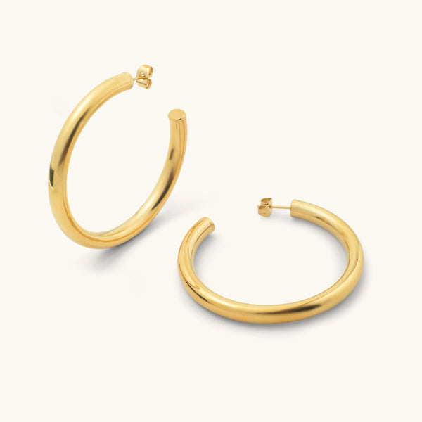 D. Louise Lucky Statement Hoop Earrings