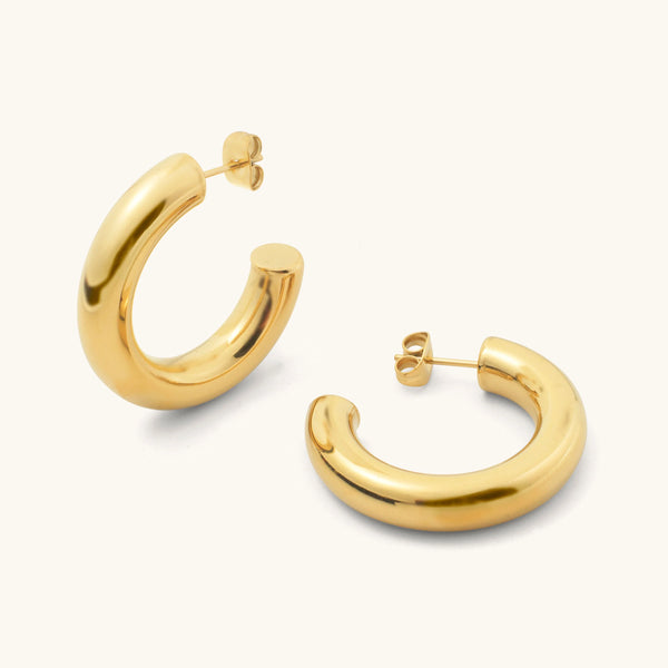 D. Louise Lucky Bold Hoop Earrings