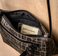 Daniella Lehavi Lorrie Clutch in Grey Mosaic