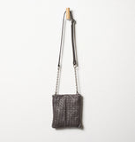 Daniella Lehavi Ariella Mini Bag in Woven Smoke Leather