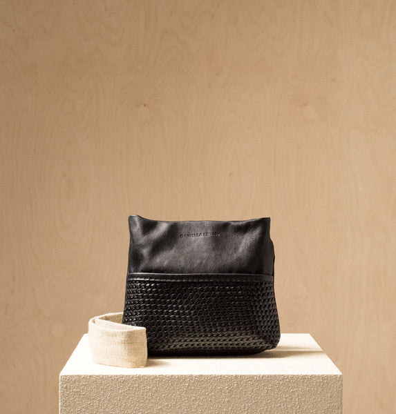 Daniella Lehavi Alba Shoulder Handbag in Black Woven