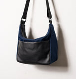 Daniella Lehavi Porto Small Hobo/Crossbody Handbag in Navy