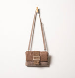 Daniella Lehavi Eva Clutch/Crossbody in Mocca Croco