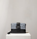 Daniella Lehavi Eva Clutch/Crossbody in Black Croco
