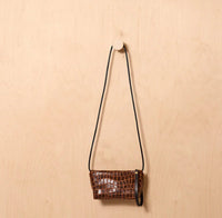 Daniella Lehavi Lorrie Clutch in Brown Mosaic