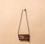 Daniella Lehavi Lorrie Clutch in Brown Mosaic