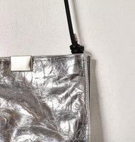 Daniella Lehavi Capri Crossbody in Wrinkled Silver