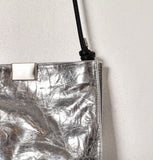 Daniella Lehavi Capri Crossbody in Wrinkled Silver