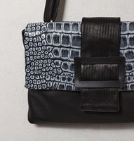 Daniella Lehavi Eva Clutch/Crossbody in Black Croco