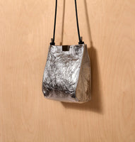 Daniella Lehavi Capri Crossbody in Wrinkled Silver