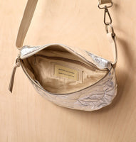 Daniella Lehavi Ring Belt Bag in Wrinkled Silver