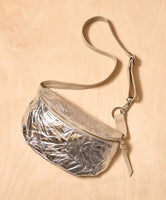 Daniella Lehavi Ring Belt Bag in Wrinkled Silver