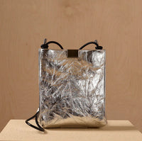 Daniella Lehavi Capri Crossbody in Wrinkled Silver