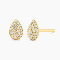 Ella Stein Drop Stud Pave Earring