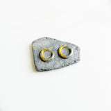 Iishii Designs Waterproof Two-Tone Hoop Earring