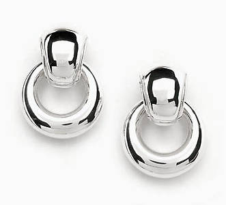 Simon Sebbag Smooth Circle Knocker Clip Earring