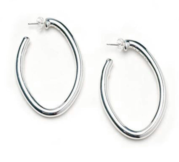 Simon Sebbag Smooth Oval Hoop Earring