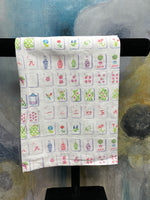 Taylor Paladino Mahjong Tiles Tea Towel