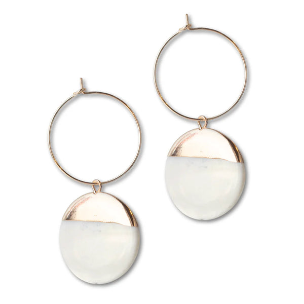 Lenny and Eva Intentions Earring in Mother Of Pearl Dipped