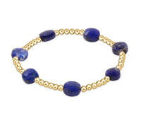 enewton Admire 3mm Gold Bead Bracelet with Lapis