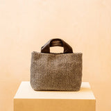 Daniella Lehavi Alexa Square Bag in Straw Black