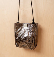 Daniella Lehavi Capri Crossbody in Wrinkled Metal