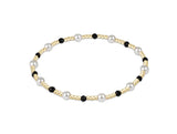 Enewton Pearl Sincerity Pattern 4mm Bead Bracelet - Faceted Black Onyx