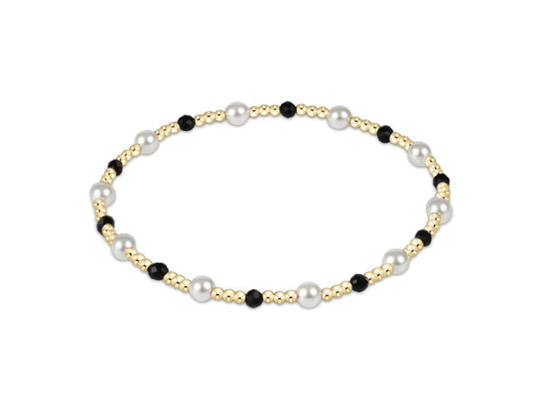 Enewton Pearl Sincerity Pattern 4mm Bead Bracelet - Faceted Black Onyx