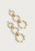 Anabel Aram Bamboo Long Chain Earrings