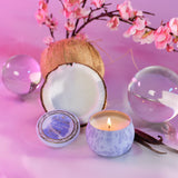 Voluspa Cherry Blossom Bubble Mini Tin Candle