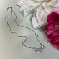 Iishii Designs Triple Pave Heart Necklace