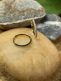 Iishii Designs 1mm Pave CZ Huggie Hoop Earring