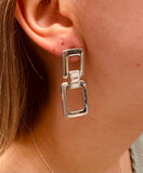 Theia Charlotte Double Link Drop Earrings