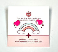 Rebecca Pink Heart Earring