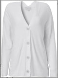 Barefoot Dreams CozyChic Lite® Cable Button Cardi in Pearl