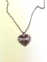 Iishii Designs Diamond Cut Heart Necklace